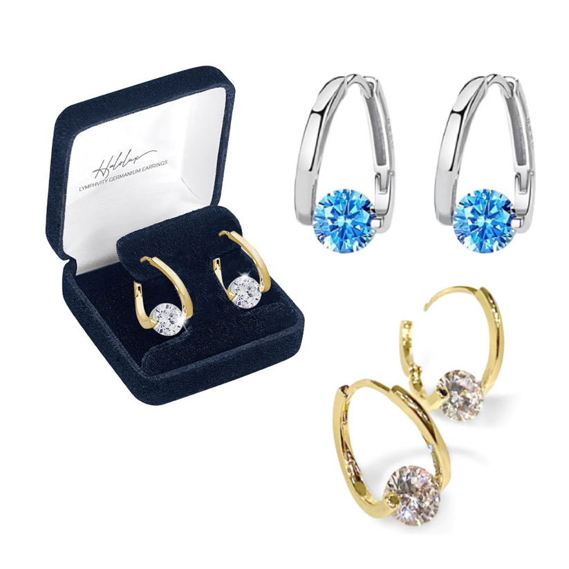 (⏰ Final 3 Hours Only – 70% OFF! 🔥)DIYSTAR Histone Lymphvity MagneTherapy Germanium Earrings 🔥